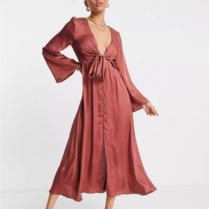 Never worn rust midi dress